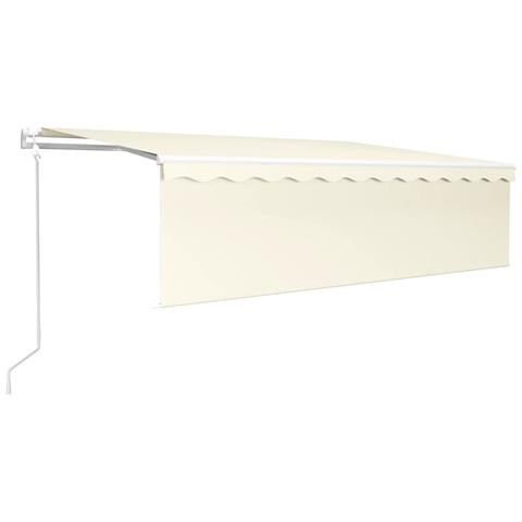 Tenda Automatica Parasole Sensore Vento E Led 5x3m Crema - Foto 1