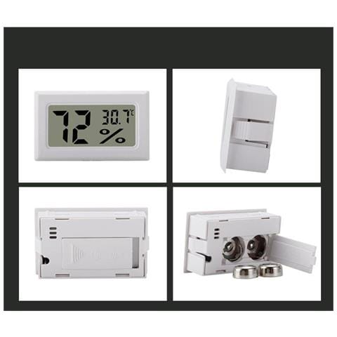 Mini Igrometro / Termometro Lcd Bianco 2 Pacchi - Foto 11