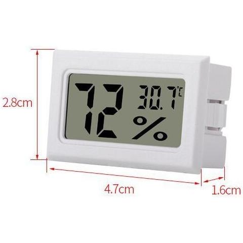 Mini Igrometro / Termometro Lcd Bianco 2 Pacchi - Foto 2
