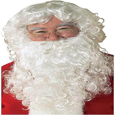 Accessorio Per Costume Con Parrucca E Barba Da Babbo Natale Economico - Foto 1