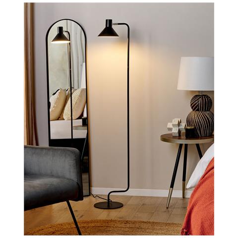 Lampada Da Pavimento Rimava Regolabile Metallo Nero - Foto 6