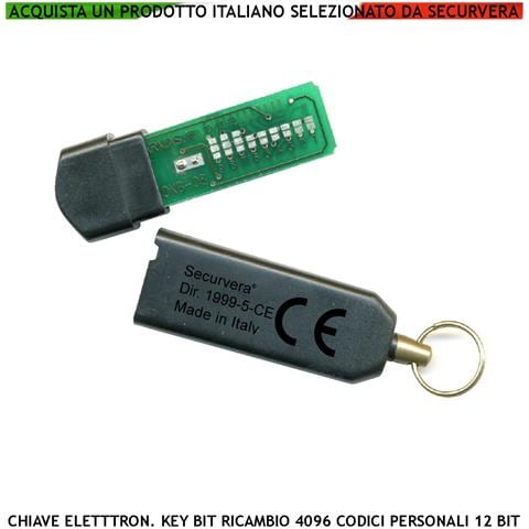 Chiave Elettronica Keybit C 104 Codice Sicurezza Personale 12 Bit Codice Univoco Su 4096 Costruibile Dal Cliente Secon - Foto 1