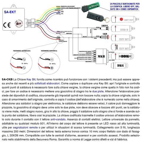 Chiave Elettronica Keybit C 104 Codice Sicurezza Personale 12 Bit Codice Univoco Su 4096 Costruibile Dal Cliente Secon - Foto 3