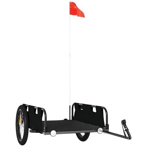 Rimorchio Da Bici Nero Oxford E Ferro - Foto 2