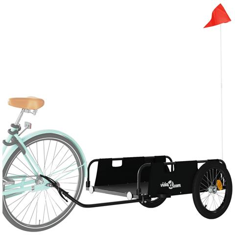 Rimorchio Da Bici Nero Oxford E Ferro - Foto 3