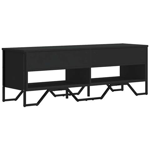 Mobile Porta Tv Nero 122x34x41 Cm In Legno Multistrato - Foto 9