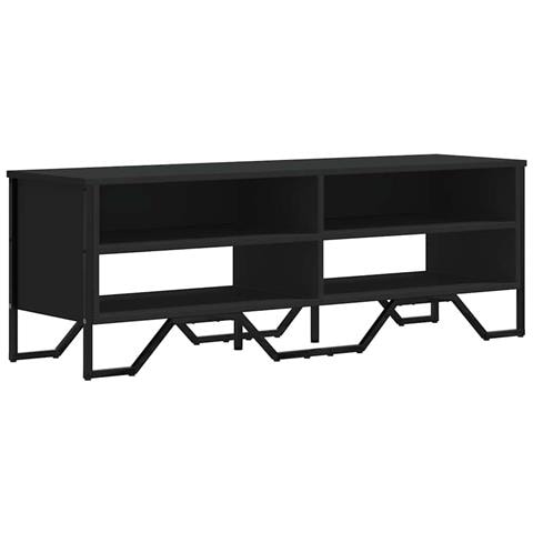 Mobile Porta Tv Nero 122x34x41 Cm In Legno Multistrato - Foto 1