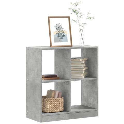 Libreria Grigio Cemento 68,5x32x75 Cm In Legno Multistrato - Foto 1