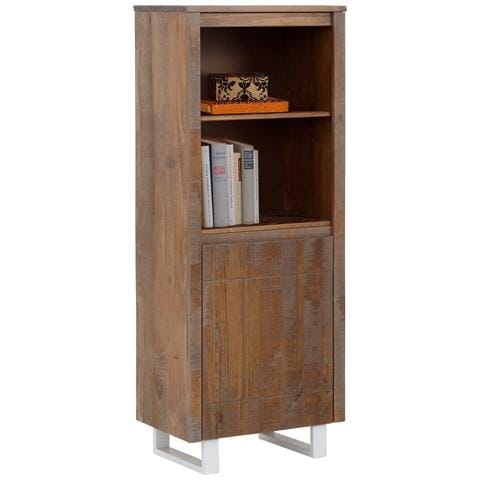 Lagos Libreria Con 1 Anta E 2 Scomparti In Pino Marrone - Foto 4