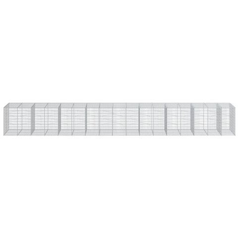 Cesto Gabbione Con Copertura 850x100x100 Cm In Ferro Zincato - Foto 3