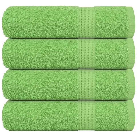 Asciugamani 4 Pz Verde Mela 50x100 Cm 360 G /m 100% Cotone - Foto 1