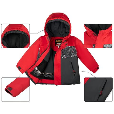 Smonty Tuta Da Sci Due Pezzi Da Bambino Nera E Rossa Xs - Foto 2