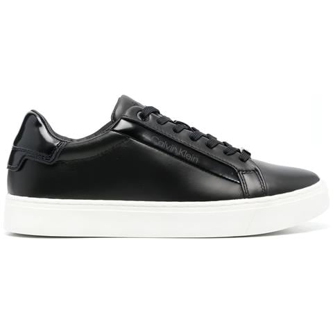 Cupsole Lace Up Trainers Sneakers Pelle Scarpe Donna Nero Eu 36, Hw0hw01353 Beh - Foto 2
