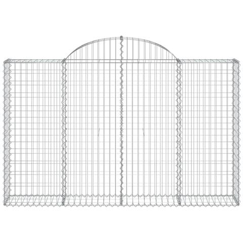 Cesti Gabbioni ad Arco 40 pz 200x30x120/140 cm Ferro Zincato - Foto 2