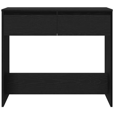 Tavolino Consolle Rovere Nero 89x41x76,5cm Legno Multistrato - Foto 2