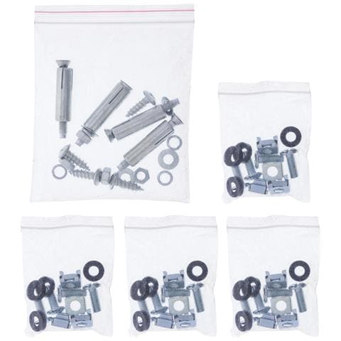 Rack da 19" per montaggio sotto il tavolo, 4U, nero - Foto 4