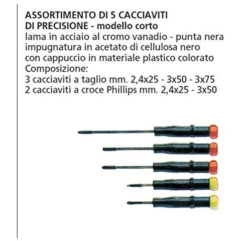 Assortimento Di 5 Cacciaviti Di Precisione - Modello Corto - Foto 1