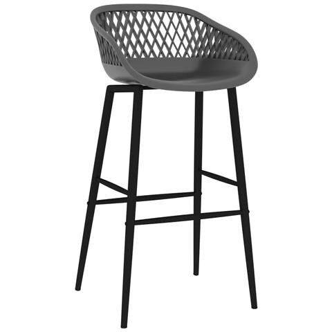 Sedie Da Bar 2 Pz Grigie - Foto 1