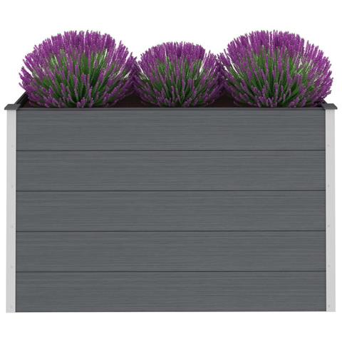 Lusso Casadino - Letto Rialzato Da Giardino In Wpc 150x50x91 Cm Grigio - Foto 1