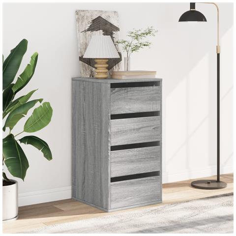Lusso Casadino -  Cassettiera Angolare Grigio Sonoma 40x41x76cm Legno Multistrato - Foto 2