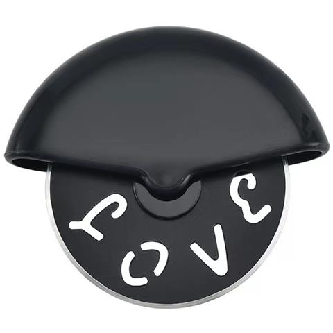 Tagliapizza Rotondo A Rullo In Acciaio Inossidabile Black - Foto 1