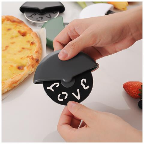 Tagliapizza Rotondo A Rullo In Acciaio Inossidabile Black - Foto 2