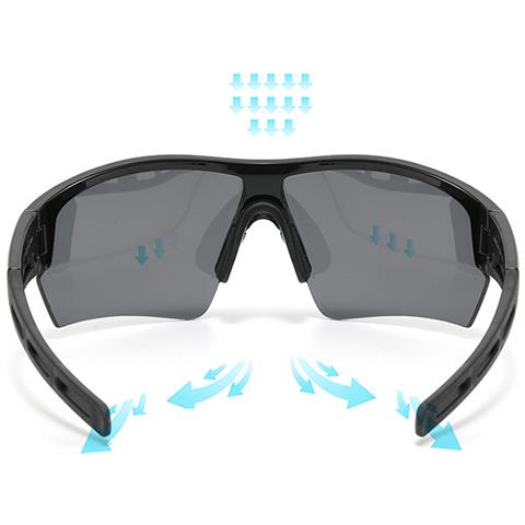 Occhiali Da Sole Sportivi Uv400 Per Ciclismo E Guida Black - Foto 5