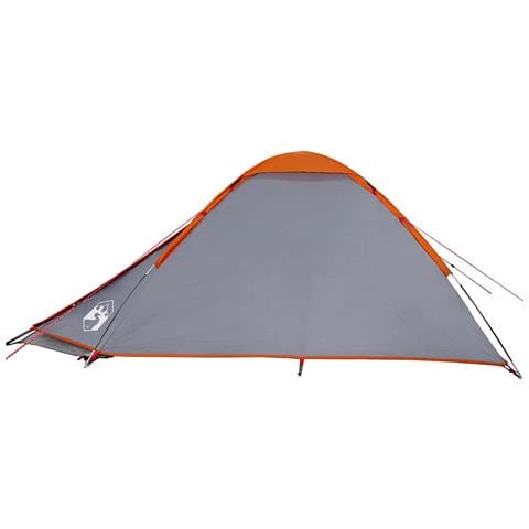 Tenda da Campeggio a Cupola 2 Persone Grigio e Arancione - Foto 8