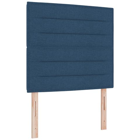 Testiera Design Linee Blu 90 cm Tessuto - Foto 1