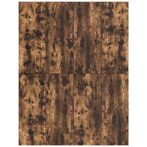 Struttura letto con contenitore in rovere affumicato 150x200 cm - Foto 9