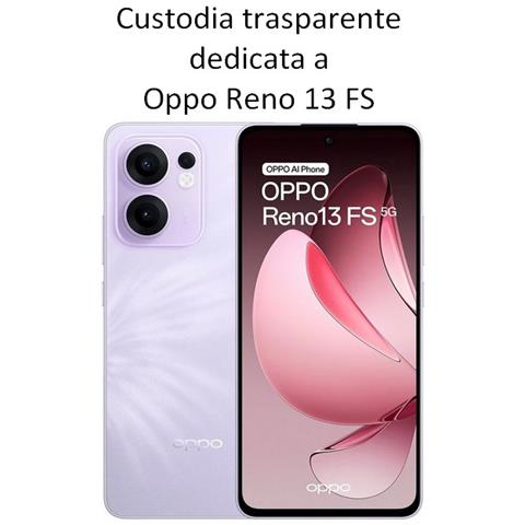 Ultra Slim Custodia Tpu Silicone 0,3mm Cover Case Per Oppo Reno13 Fs 5g Trasparente - Foto 2