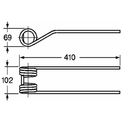 Dente Girello Adattabile Sitrex Filo 9,5 Confezione Da 5 Pezzi - Foto 1