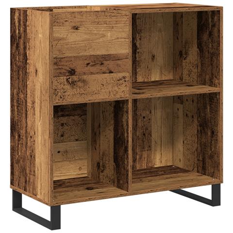 Armadio per dischi  Rovere Artigianale 84,5x38x89 cm Legno ingegnerizzato - Foto 1