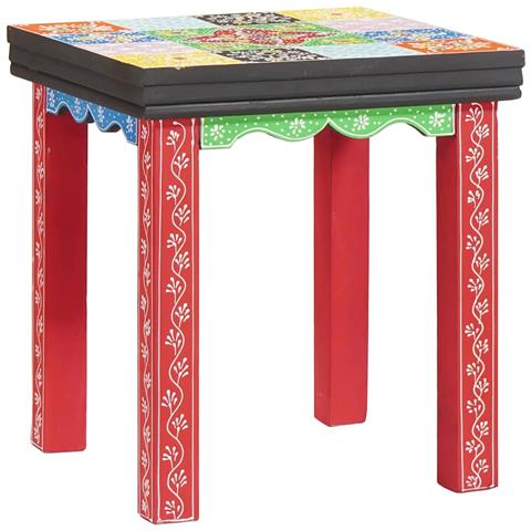 Tavolo Nesting Marrone 50 x 50 x 50 cm Legno massello di mango - Foto 2