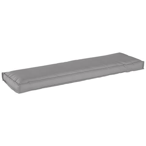 Cuscino per panchina Grigio 140x40x8 cm Tessuto Oxford - Foto 1