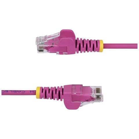 Cavo Ethernet CAT6 Rosa da 1m; Patch UTP con Plug RJ45 Antigroviglio e Rilievi di Trazione, Cavo Lan Slim in Rame Puro 28AWG, Sottoposto a test Fluke - Foto 2