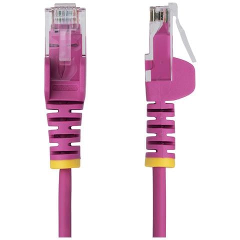 Cavo Ethernet CAT6 Rosa da 1m; Patch UTP con Plug RJ45 Antigroviglio e Rilievi di Trazione, Cavo Lan Slim in Rame Puro 28AWG, Sottoposto a test Fluke - Foto 5