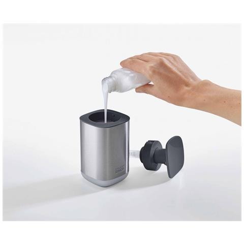 Dispenser Di Sapone Igienico Presto Acciaio Inossidabile Capacità 350ml Facile Da Usare Con Il Polso Finitura Grigia Ideale Per Cucina O Bagno - Foto 4