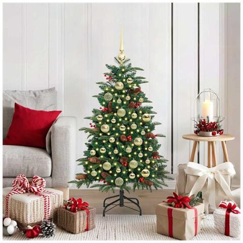 Albero di Natale artificiale con 150 LED Verde 120 cm - Foto 2