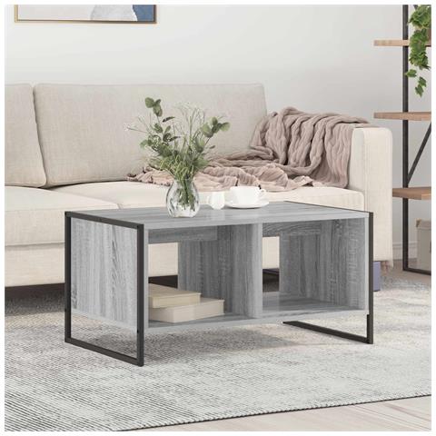 Tavolino da salotto Grigio Sonoma 80 x 50 x 40 cm - Foto 2
