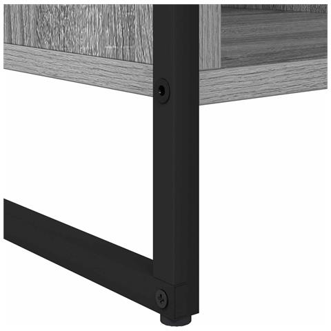 Tavolino da salotto Grigio Sonoma 80 x 50 x 40 cm - Foto 9