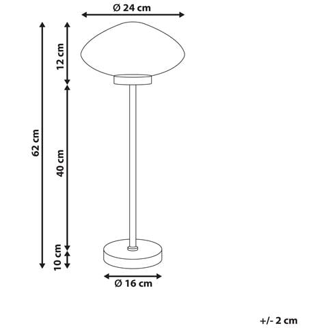 Lampada Da Tavolo Sibun Metallo Nero - Foto 7
