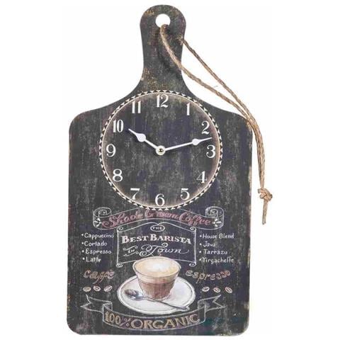 Orologio Da Parete In Legno Nero 26x48x2h - Foto 1