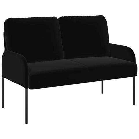Divani con cuscino 110cm Nero Legno compensato - Foto 1