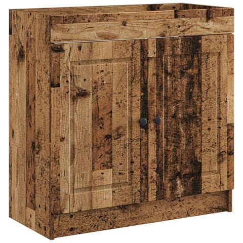 Mobiletto da bagno sotto il lavello Legno antico - Foto 1