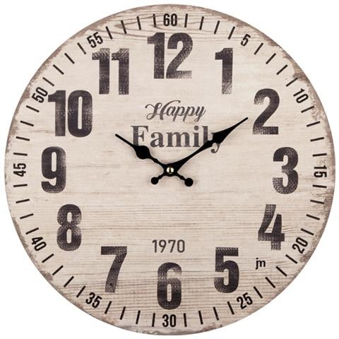 21563 orologio da parete e da tavolo Orologio al quarzo Rotondo Legno - Foto 1