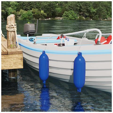 Fendini per barche 2 pz Ø 16 x 58 cm Blu PVC - Foto 2
