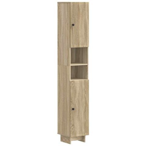 Armadio da Bagno con Ripiano Aperto EDE Rovere Sonoma - Foto 1