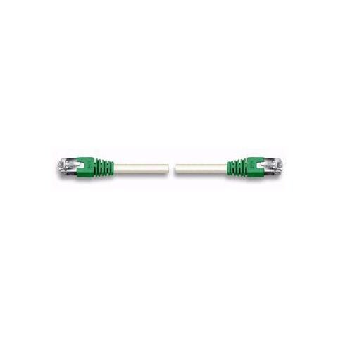 ICOC CROSS-050 - Cavo di rete Patch Cross in Rame Cat. 5e Verde / Grigio SF / UTP 5 mt - Foto 1