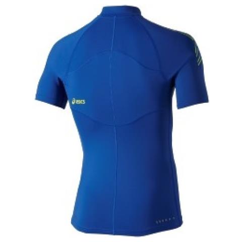 T-shirt Running Uomo Motion Muscle 1/2 Zip Xl Blu - Foto 2